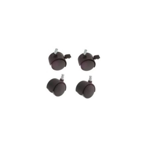 Set de 4 roulettes PVC pour lits bébé et parcs - Noir